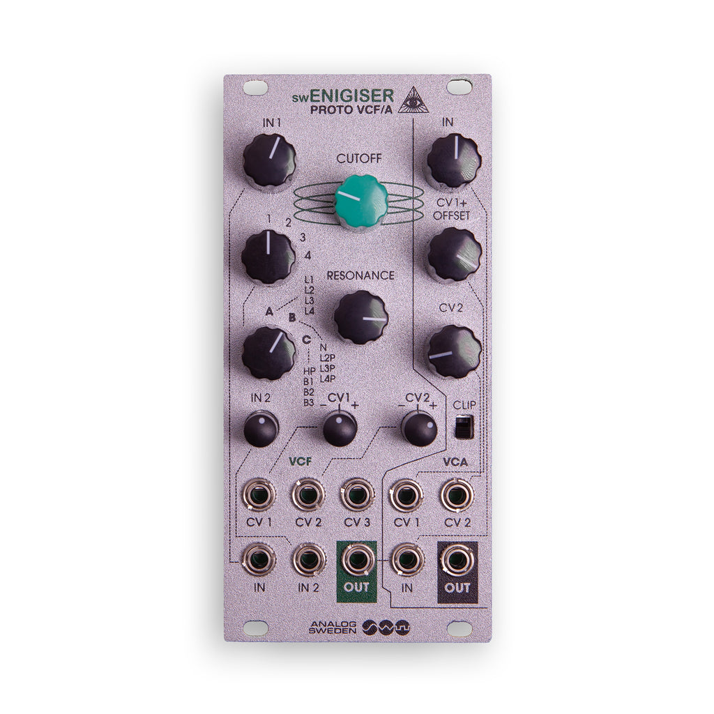 swEnigiser Proto VCF/A Eurorack-filtermodule, 12 HP